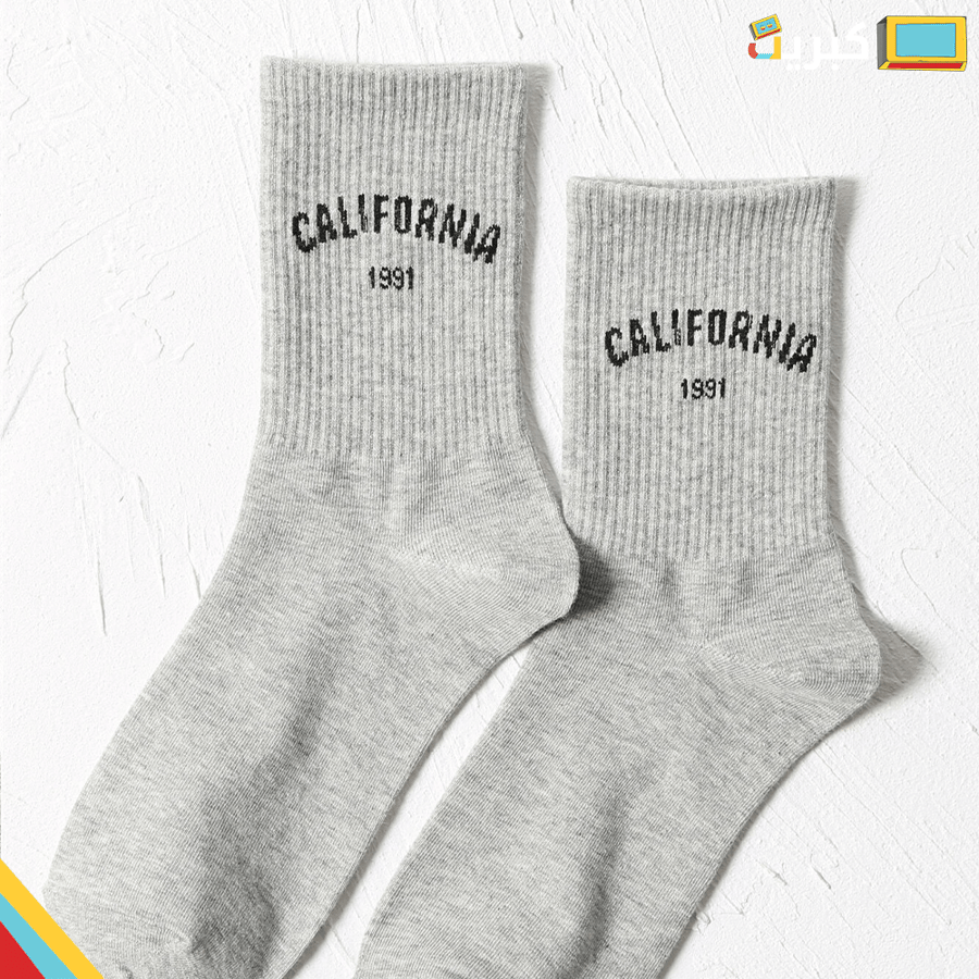 جوارب كاليفورنيا 1991 رمادي - CALIFORNIA 1991
