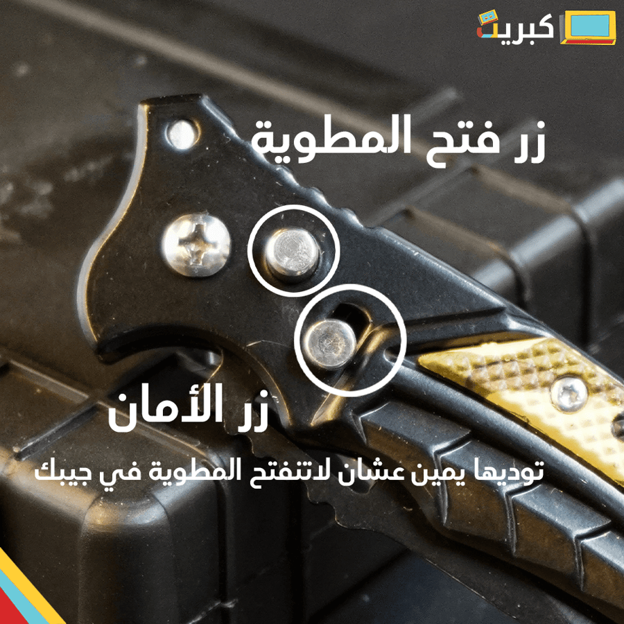 Military brochure open with button | Sharp