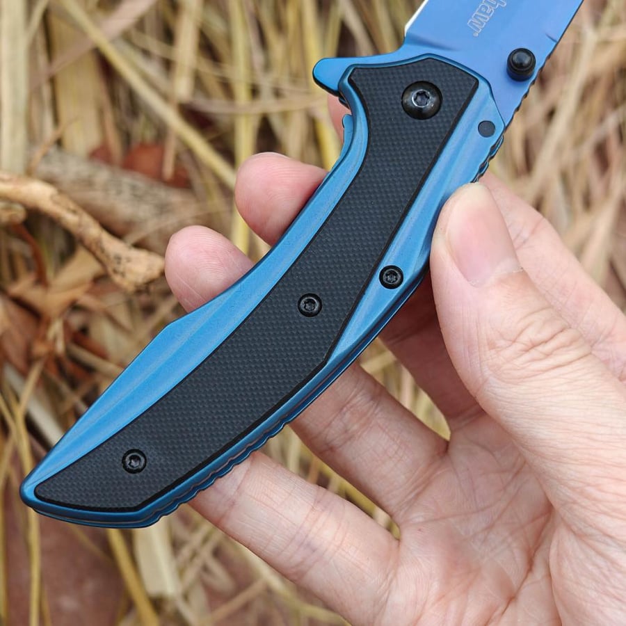 Blue brochure