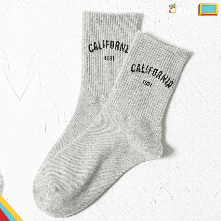 جوارب كاليفورنيا 1991 رمادي - CALIFORNIA 1991