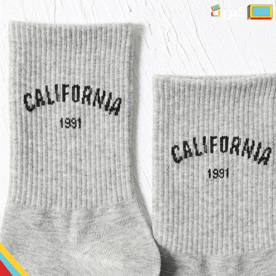 جوارب كاليفورنيا 1991 رمادي - CALIFORNIA 1991