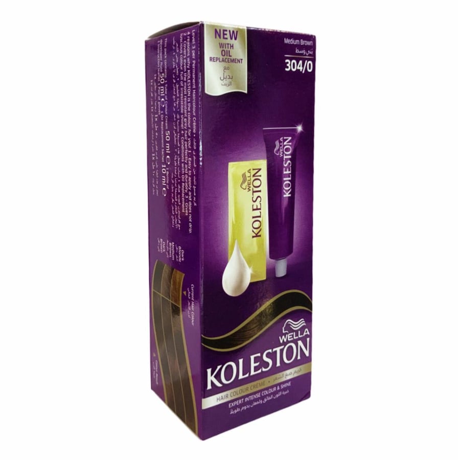 Colston permanent dye kit - medium brown color (304/0