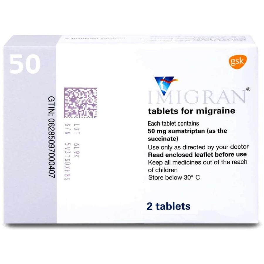 IMIGRAN 50MG 2TAB
