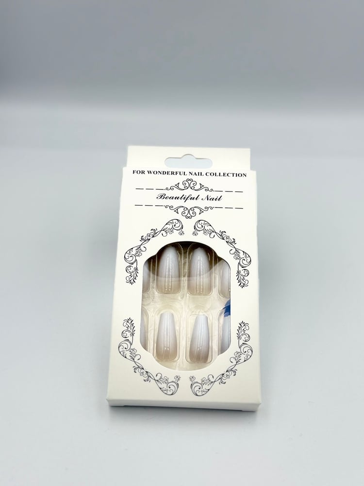 A 24-piece nail set in long size