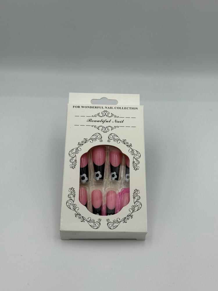 A 24-piece nail set in long size