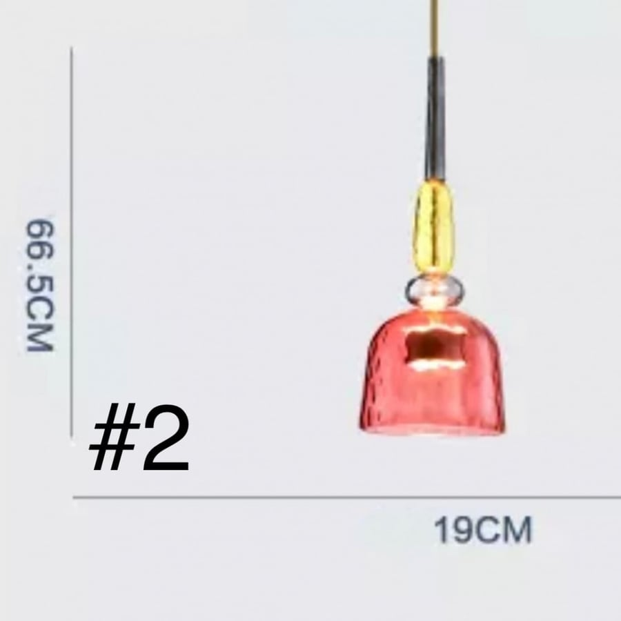 نجف زجاجي ملون