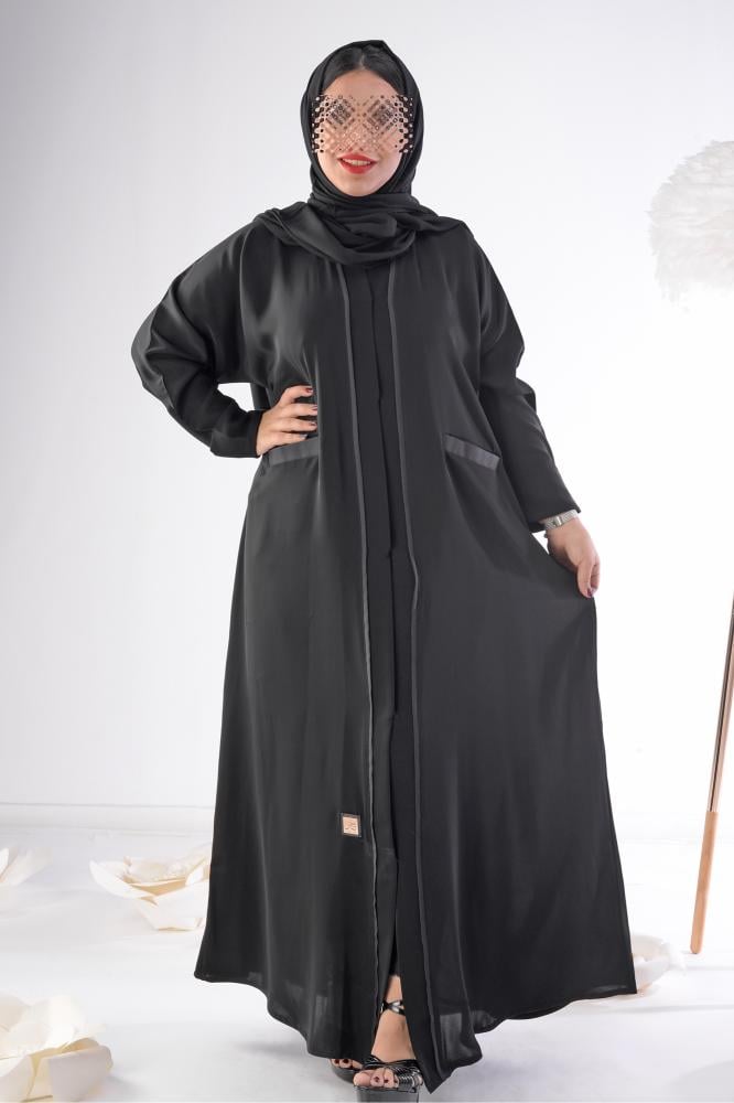 عباية الندى بجيوب امامية وكم صغير