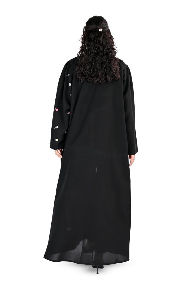 عباية كريب بتطريز ملون