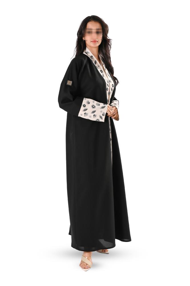 عباية كريب مع تطريز