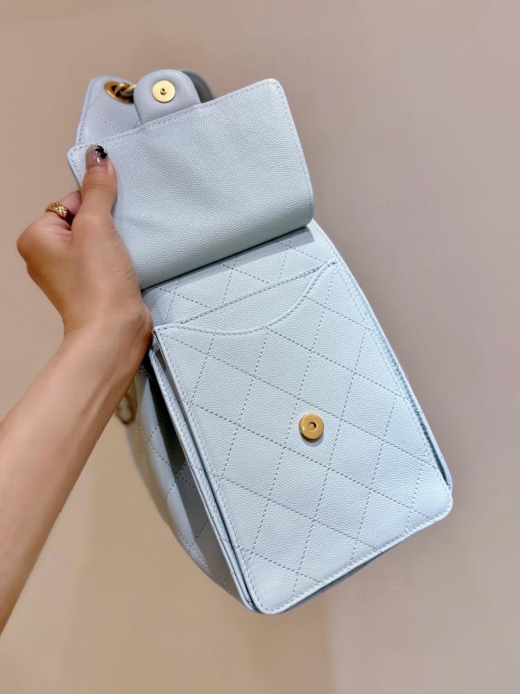 حقيبة شانيل 1 25s 25bag بنقشة جلد الليتشي