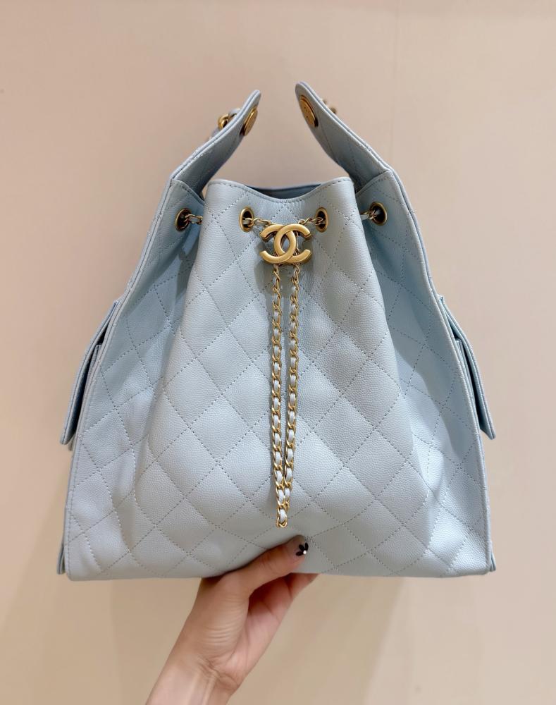 حقيبة شانيل 1 25s 25bag بنقشة جلد الليتشي