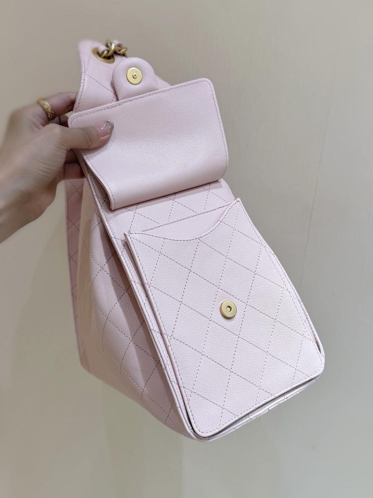 حقيبة شانيل 1 25s 25bag بنقشة جلد الليتشي