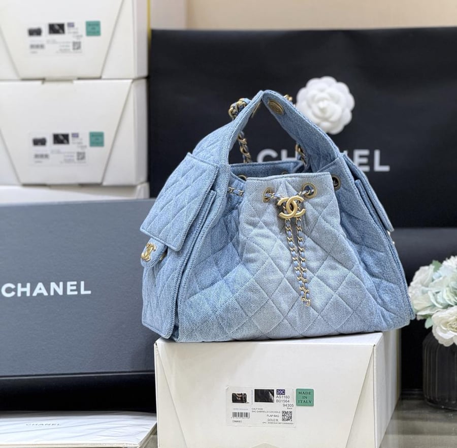 حقيبة شانيل 1 25s 25bag جينز دينم