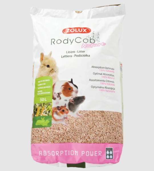 Zolux Rudy Cup natural corn wood shavings 50 liters
