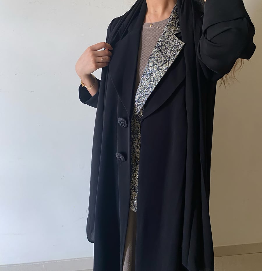Gemstone blazer abaya