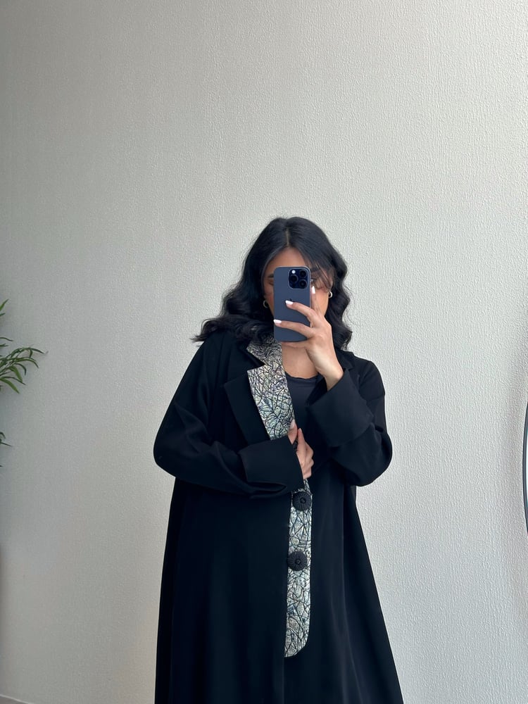 Gemstone blazer abaya