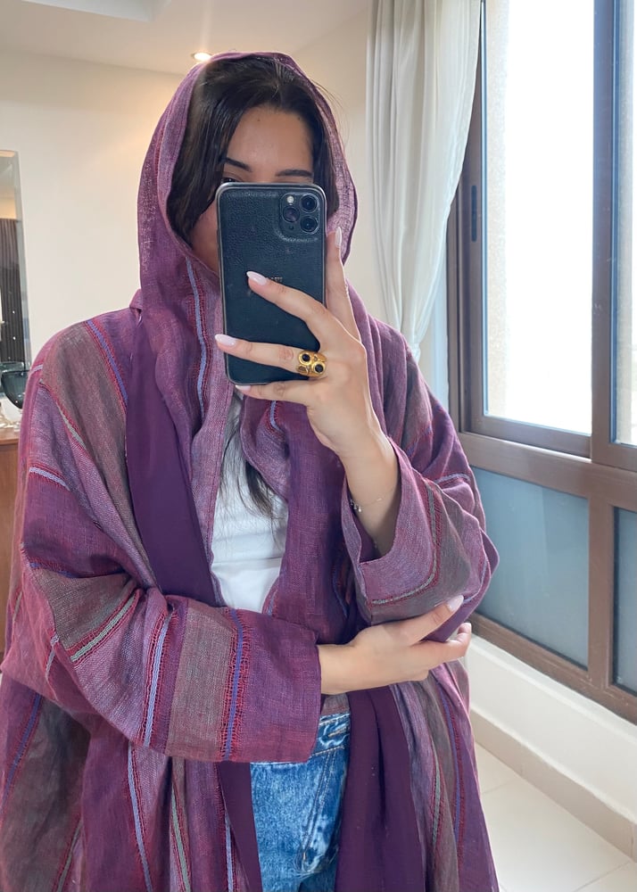Maroonish abaya