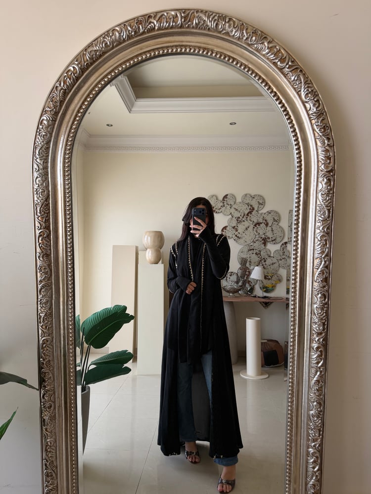 Black coded abaya