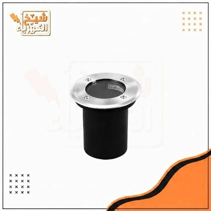إضاءة LED أرضية، إنارة أرضية خارجية دائرية بتصميم عصري أنيق