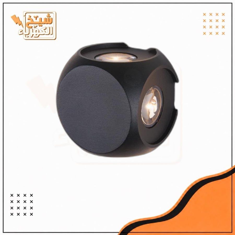 انارة خارجية أربع جهات - إضاءة أصفر - 4 واط