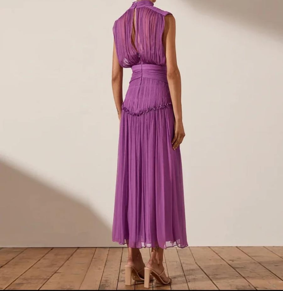 Purple classy dress