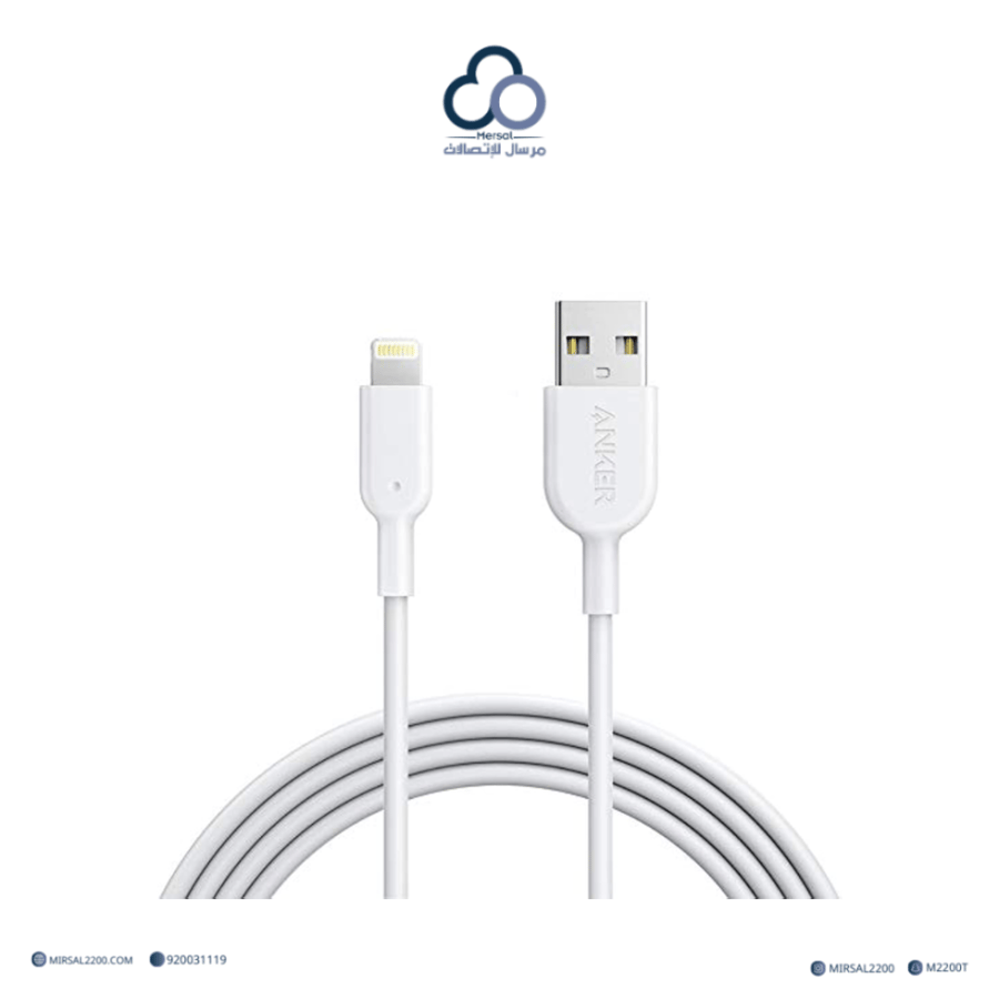 سلك شاحن أنكر PowerLine II من USB-A إلى Lightning — 1.8 متر (6 أقدام)