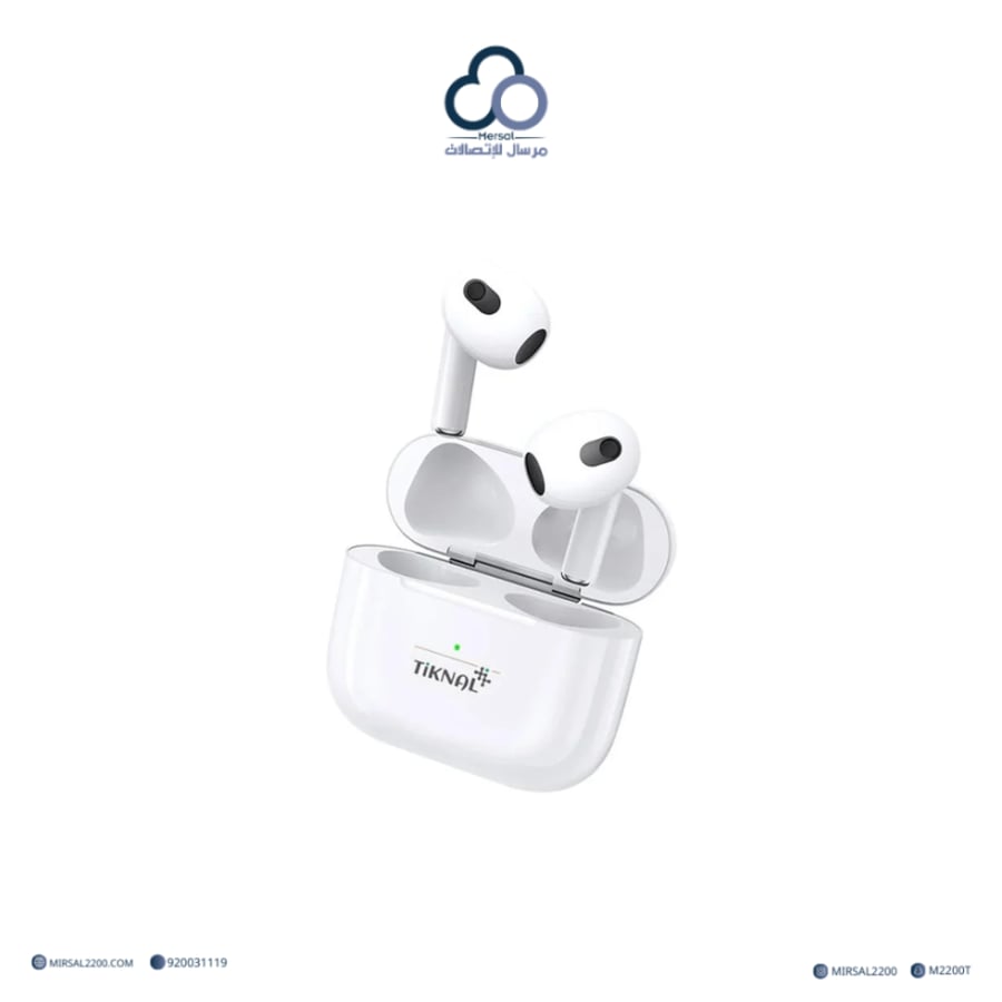 سماعات  ايربودز لاسلكية TiKNAL Wireless Earbuds 4