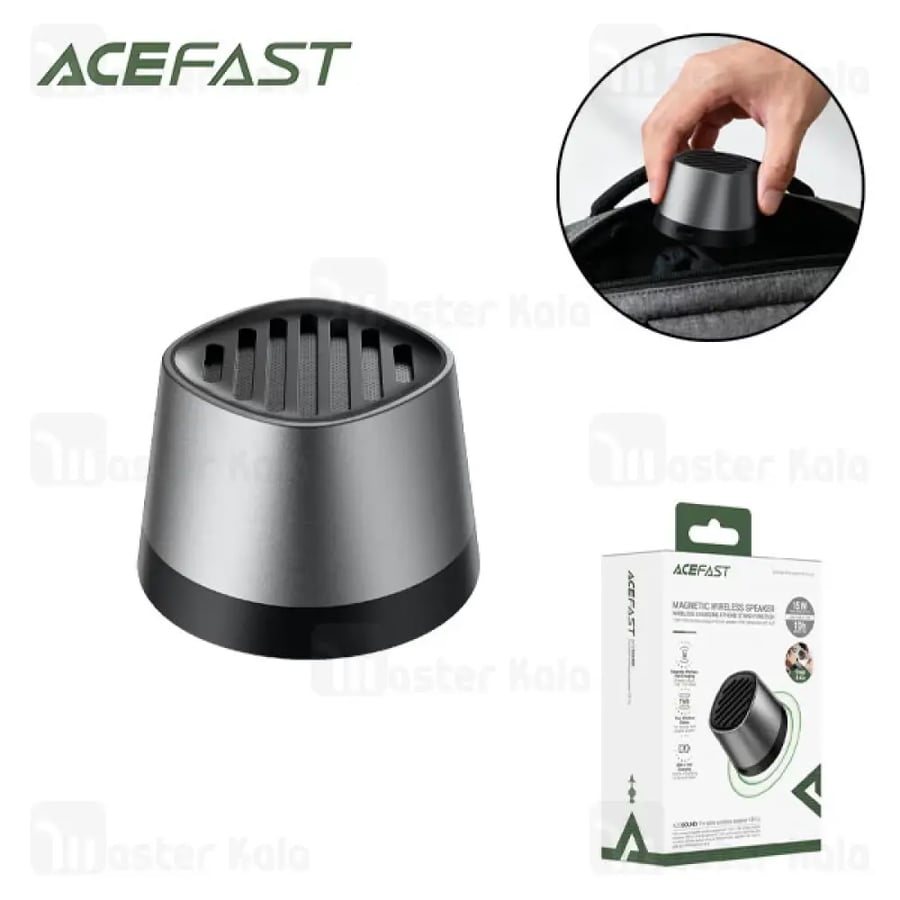 AceFast K8 Go سماعة بلوتوث محمولة – أسود  AceFast K8 Go Portable Bluetooth Speaker