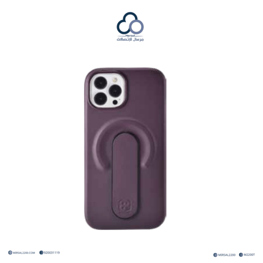 جراب جوال MacgripPU من براند بارك (BRADPARK) ايفون 16 برو ماكس بنفسجي غامق