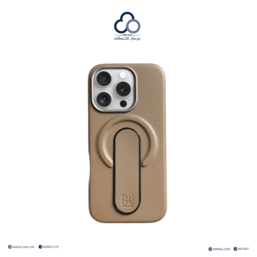 جراب جوال MacgripPU من براند بارك (BRADPARK) ايفون 15 برو  بني