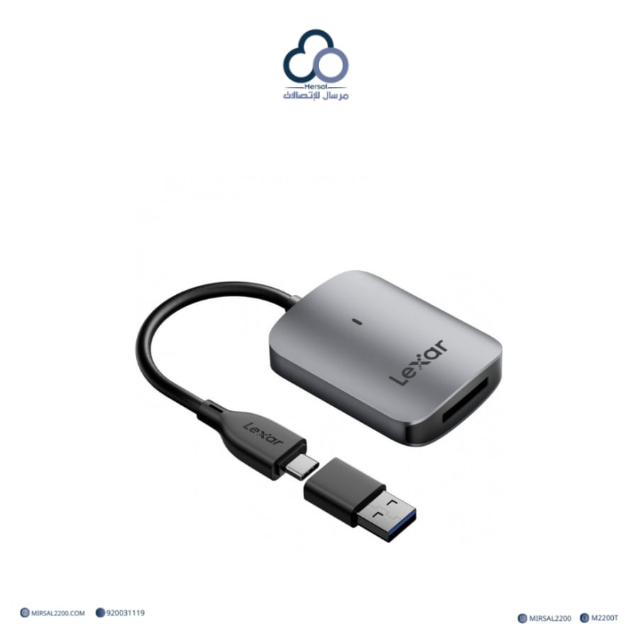 قارئ بطاقات ليكسار بروفيشنال CFexpress Type A بمنفذ USB 3.2 Gen 2 (USB-A & USB-C)