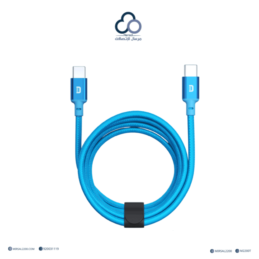 Zendure SuperCord – كابل شحن USB-C إلى USB-C (1 متر، 60W)