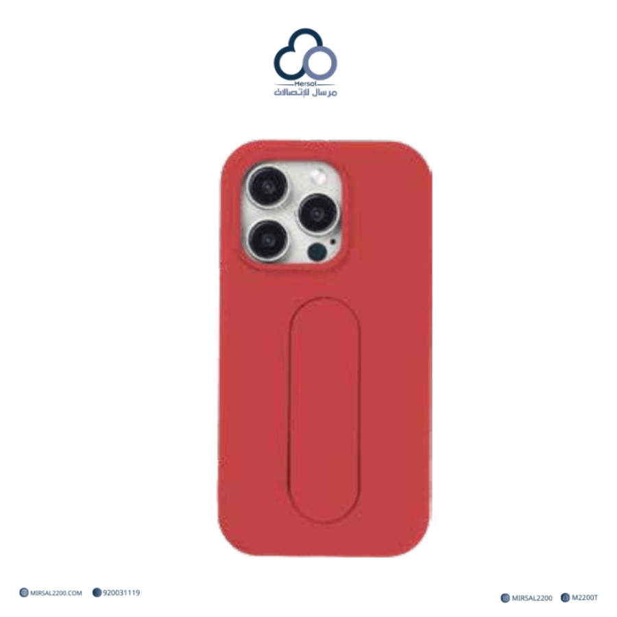 جراب جوال MacgripFlat Case من براند بارك (BRADPARK) ايفون 16 برو  احمر