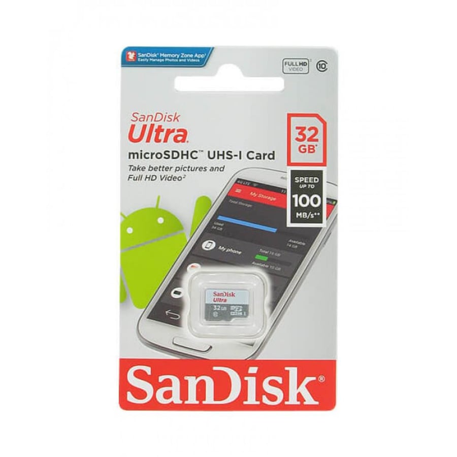 SanDisk Ultra Lite microSDXC – سعة 32 جيجابايت،