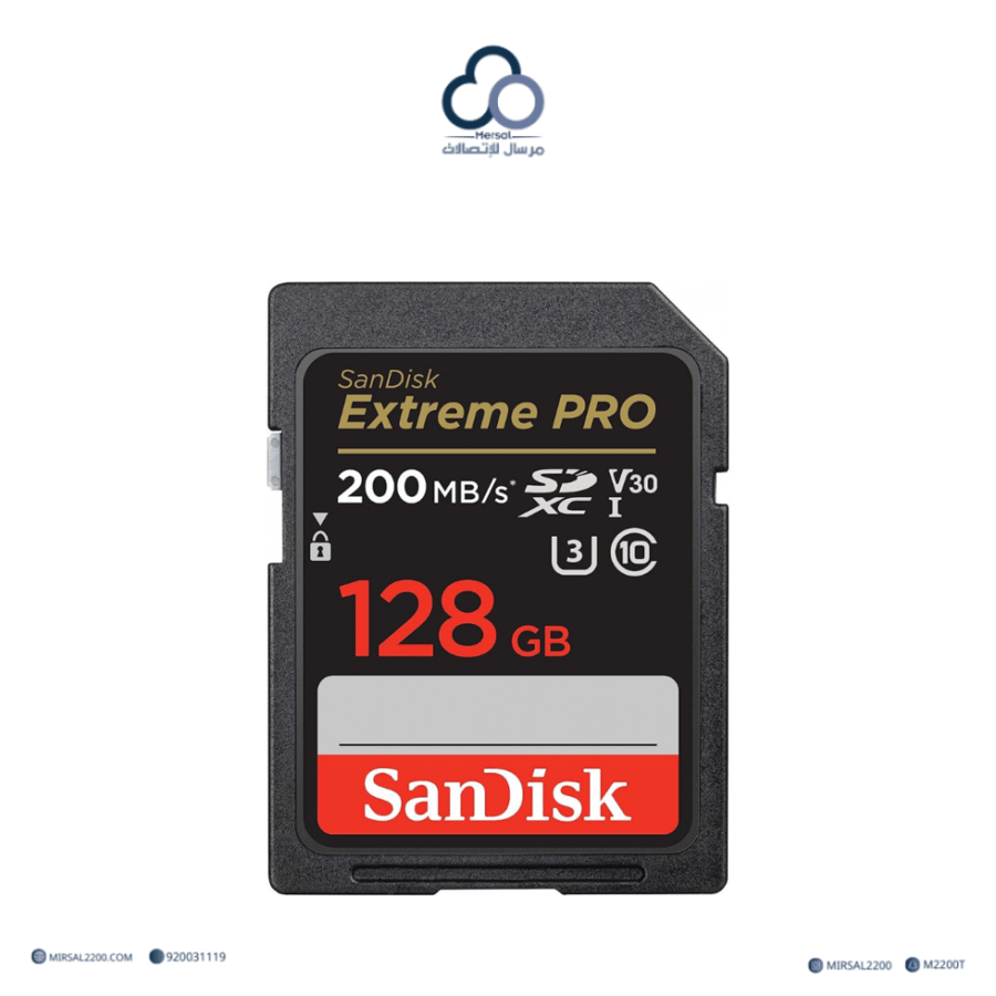 كرت ذاكرة  SanDisk Extreme PRO SDXC 128GB
