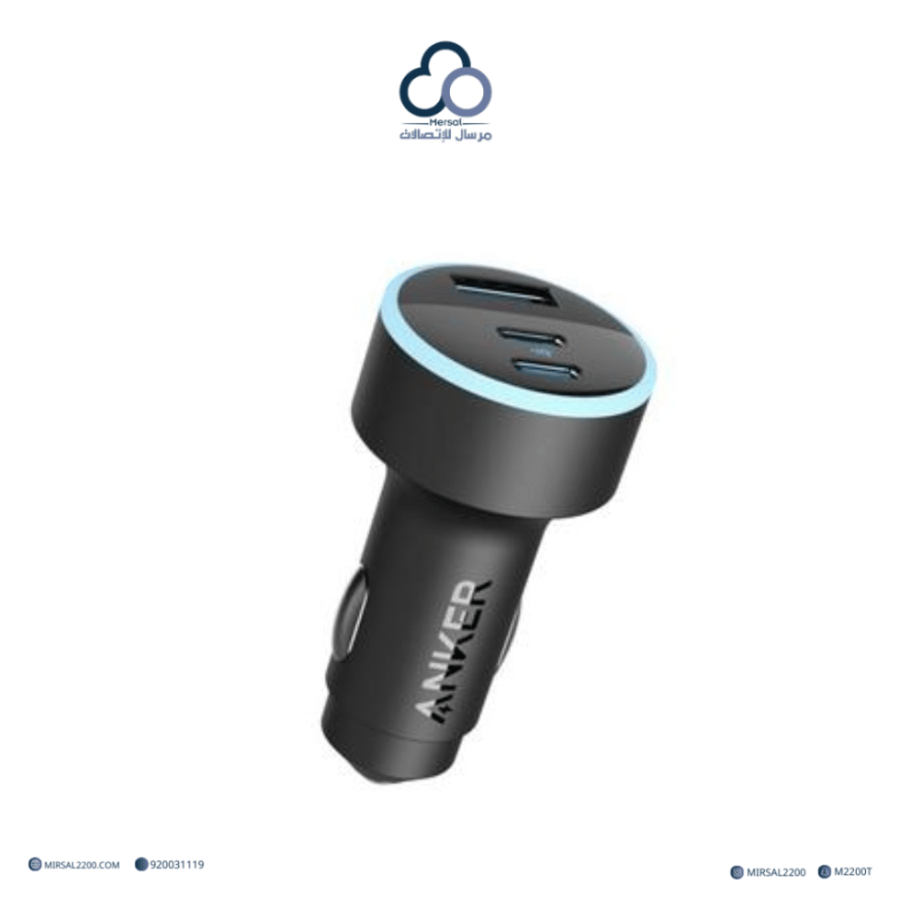 شاحن أنكر 336 (67W) — رمادي | 2×USB-C + USB-A (PPS)