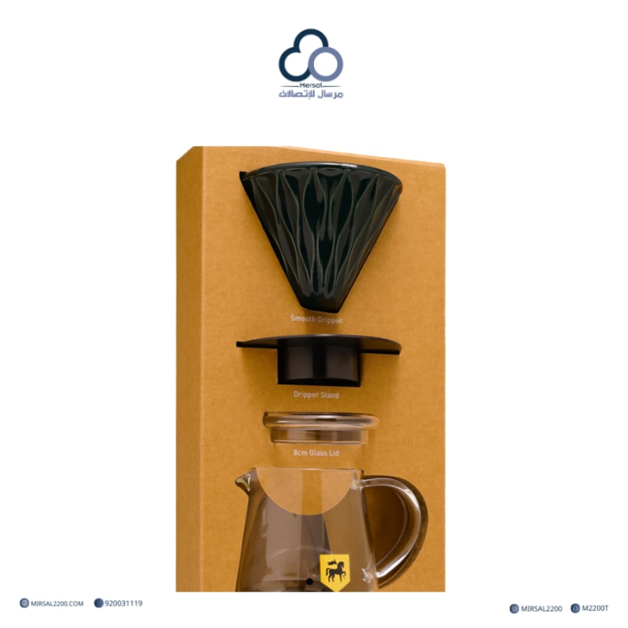 مجموعة التقطير لون زيتي - Brewers Drippers Set من بلاك نايت - Black Knight