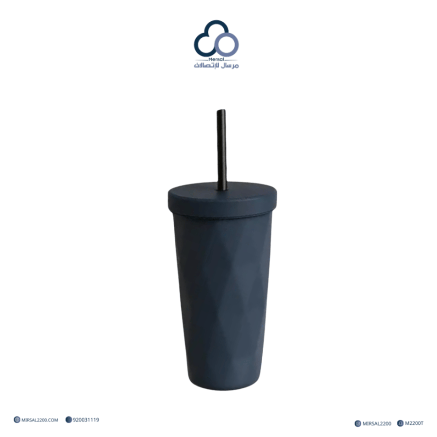 كوب مشروبات باردة من فيرتك كحلي