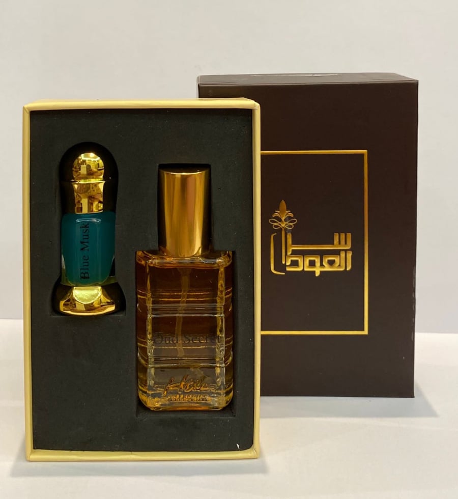بكج العود الفواح 15مل و مسك ازرق 3مل