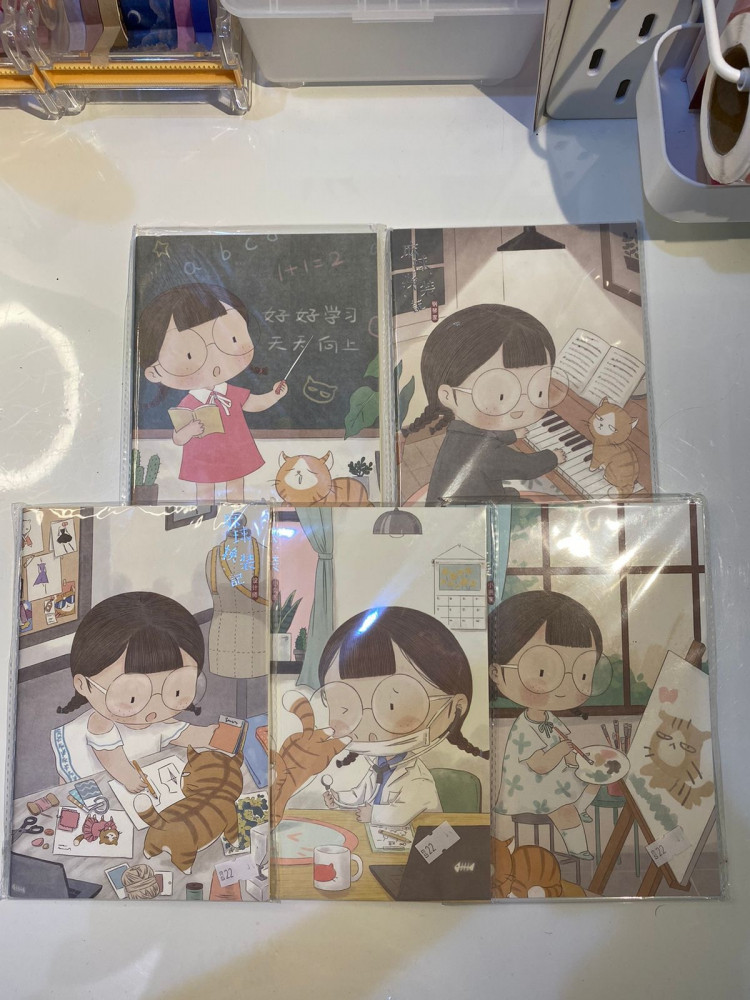 Girl's profession notebook