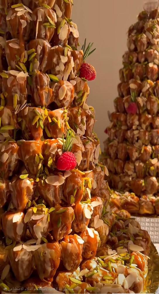 Date stuffed pyramid