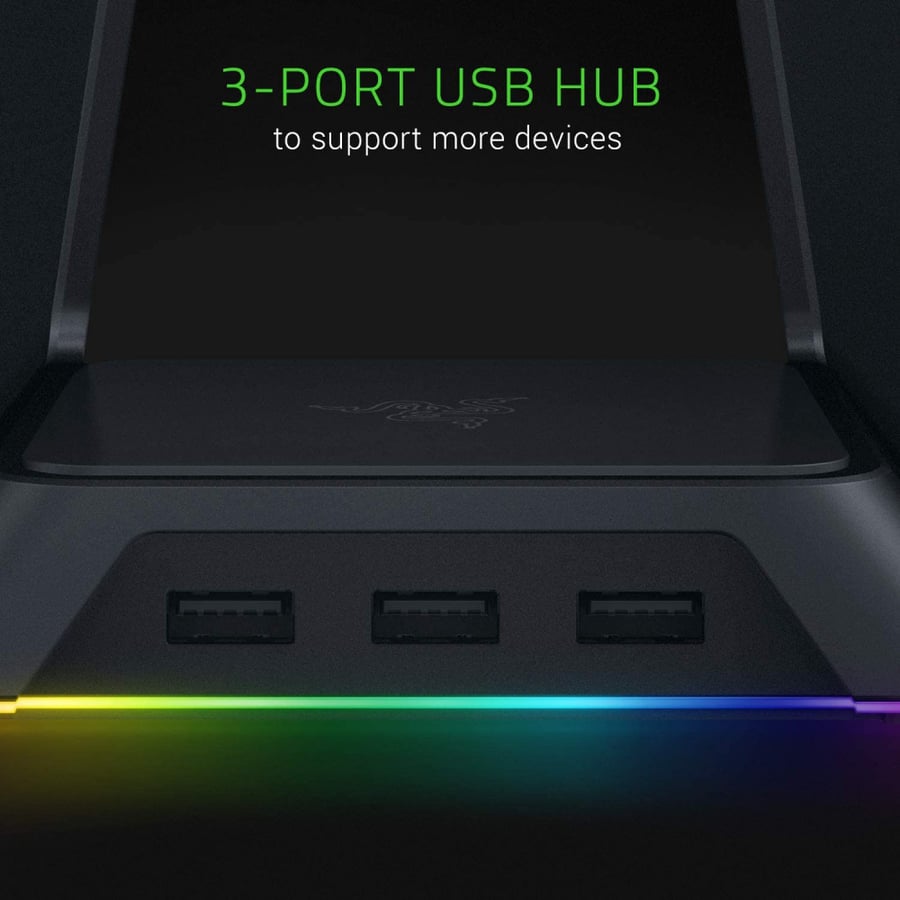 RAZER BASE STATION V2 Chroma - قاعدة سماعات متعددة الوظائف بإضاءة RGB Chroma