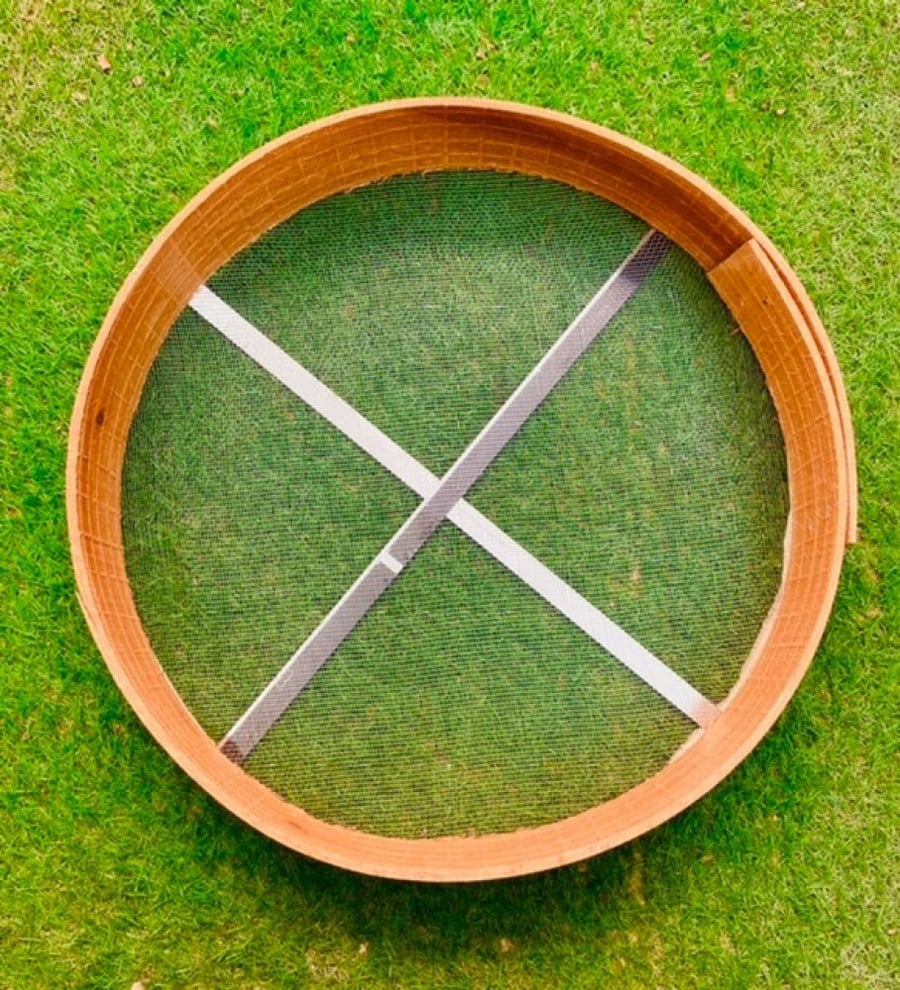 Wooden sifter with a diameter of 15 inches