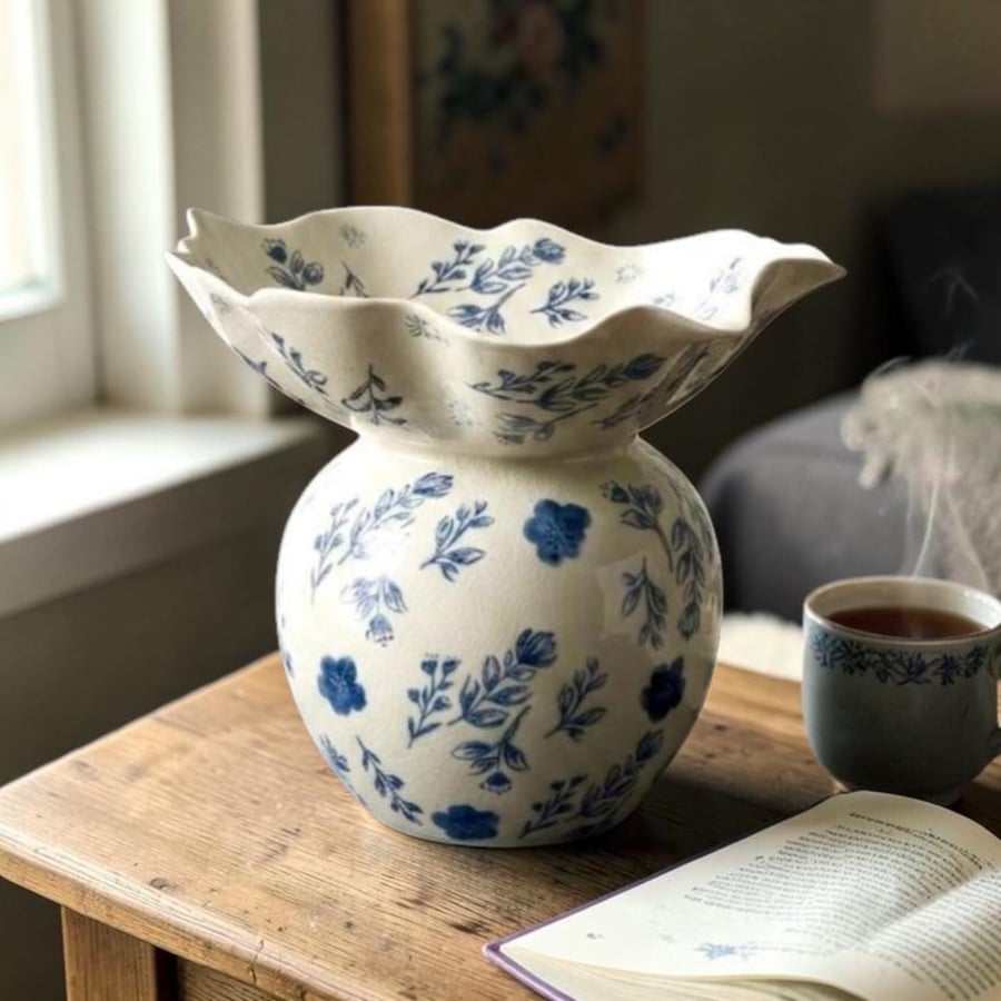 Ceramic plate with base