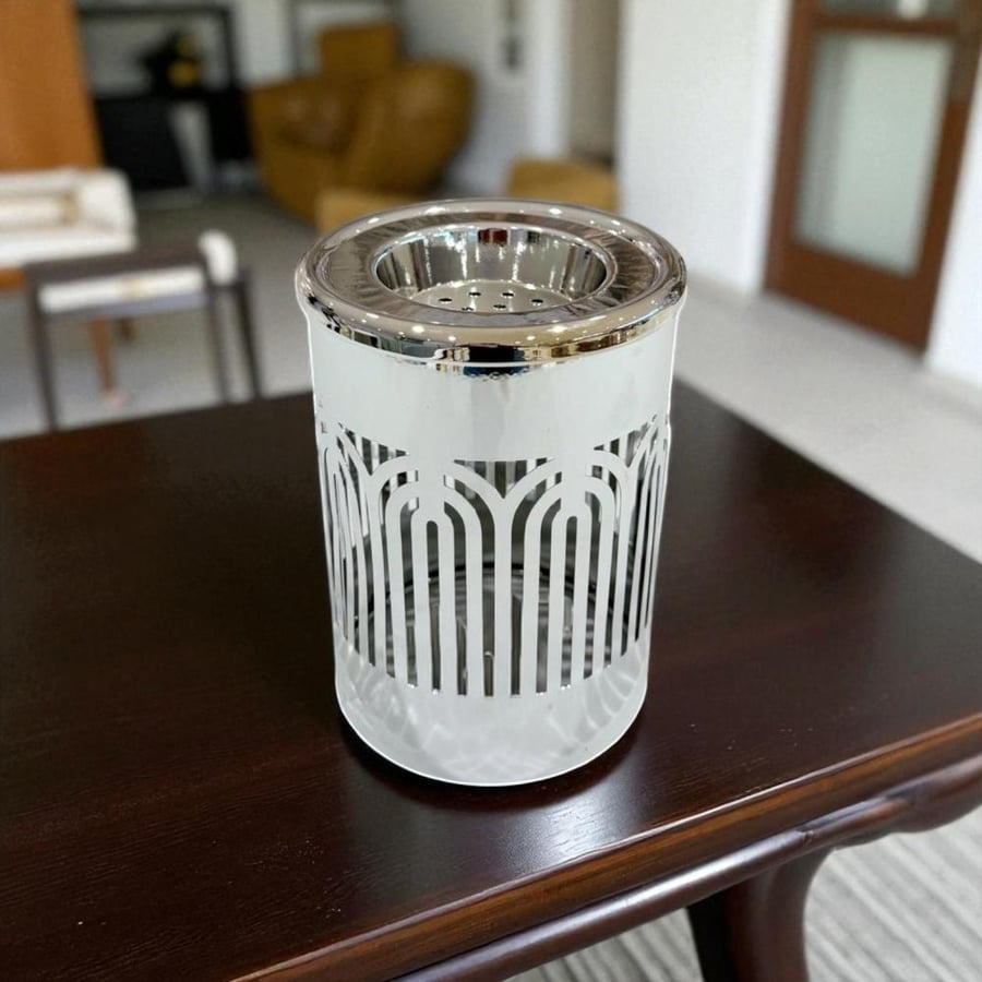 مبخرة استيل فضي