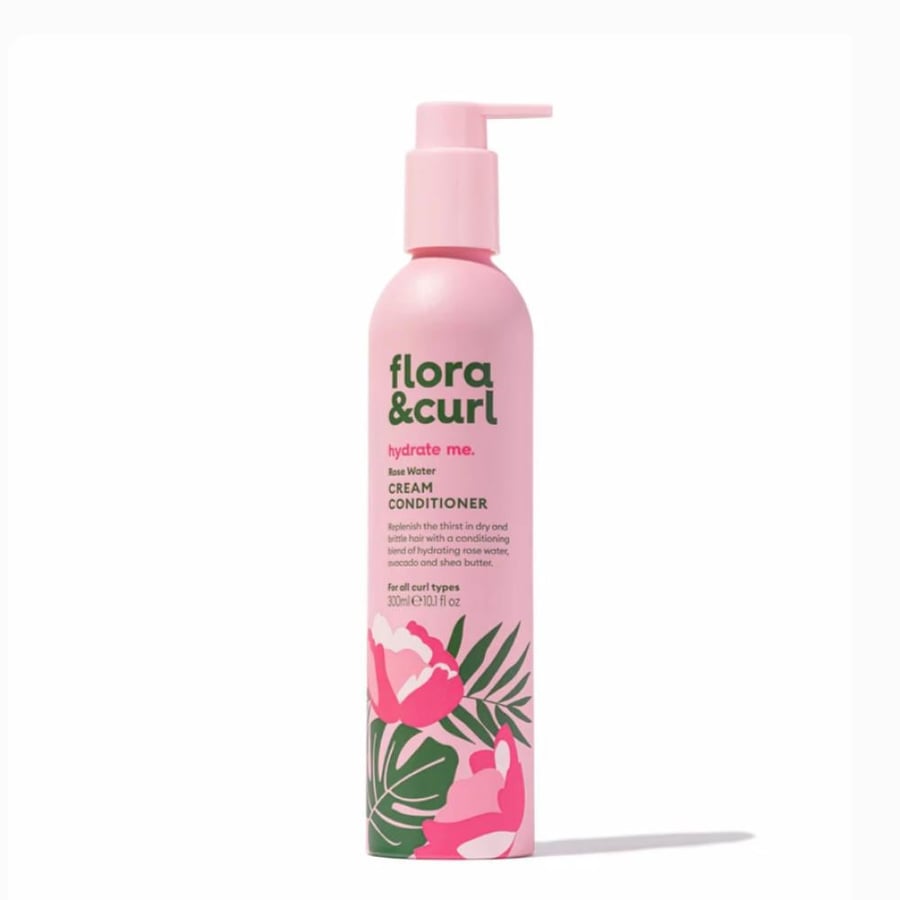 Flora & Curl - Rose Water Cream shampoo & Conditioner