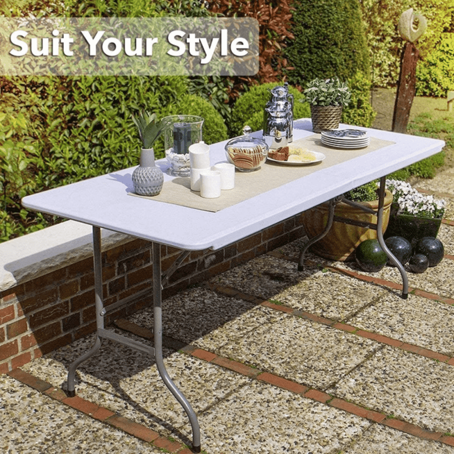 Rectangular table foldable