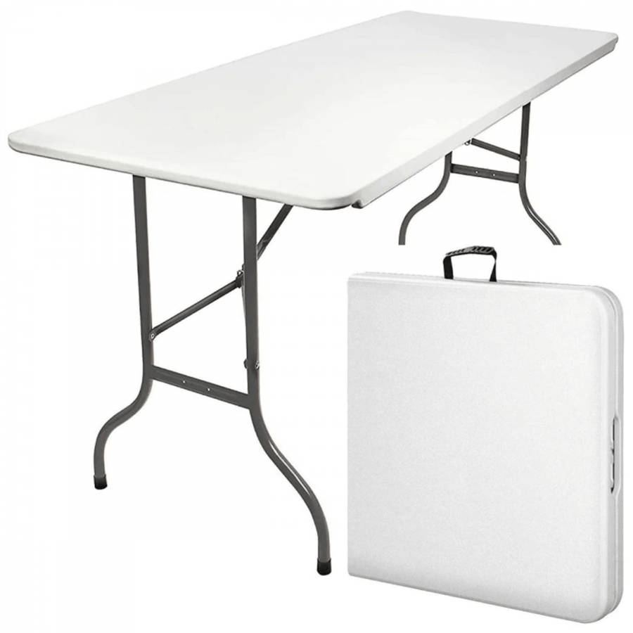 Rectangular table foldable