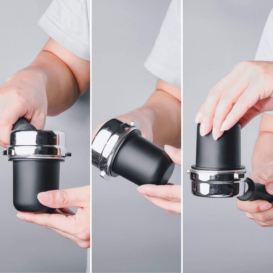 نورمكور كأس جرعة البن ل البورتافلتر 58mm (دوزنق كوب) Normcore Portafilter Dosing Cup MATTE BLACK - NON-STICK COATING