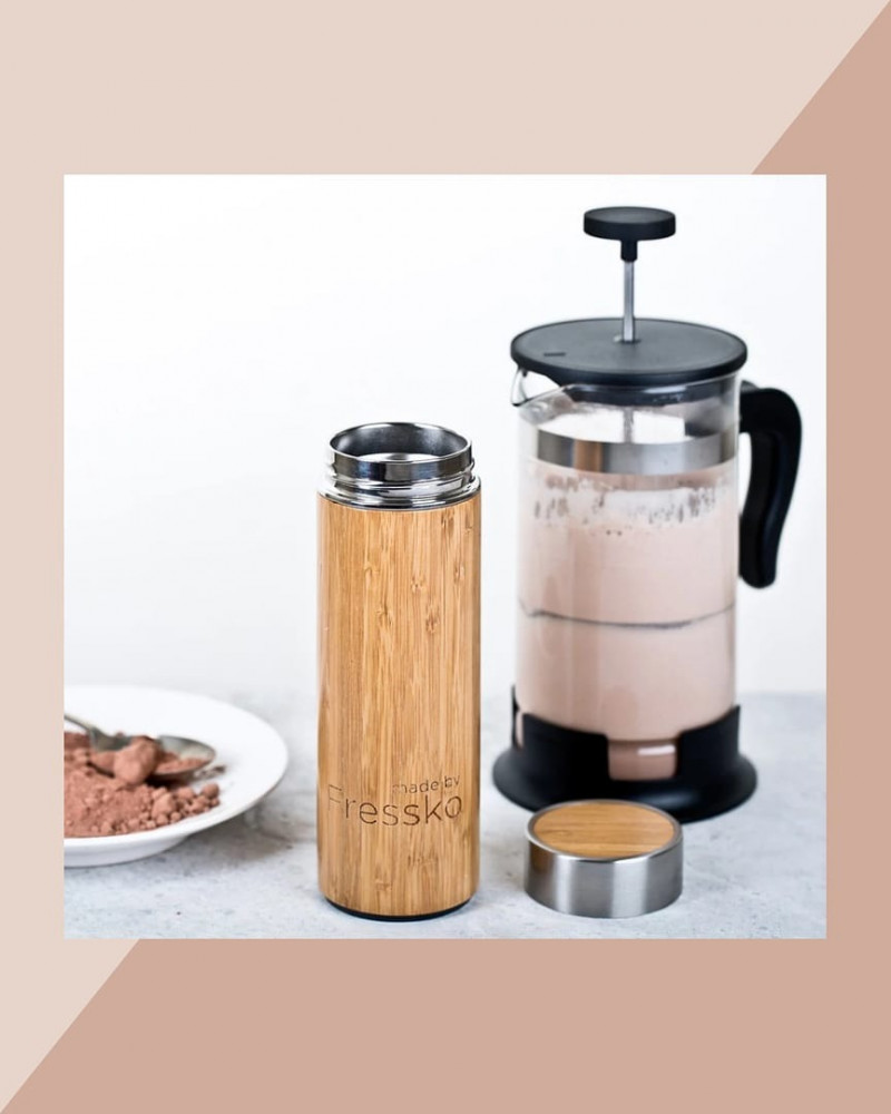 مق فريسكو خشبي حافظ للحرارة والبرودة 300ml